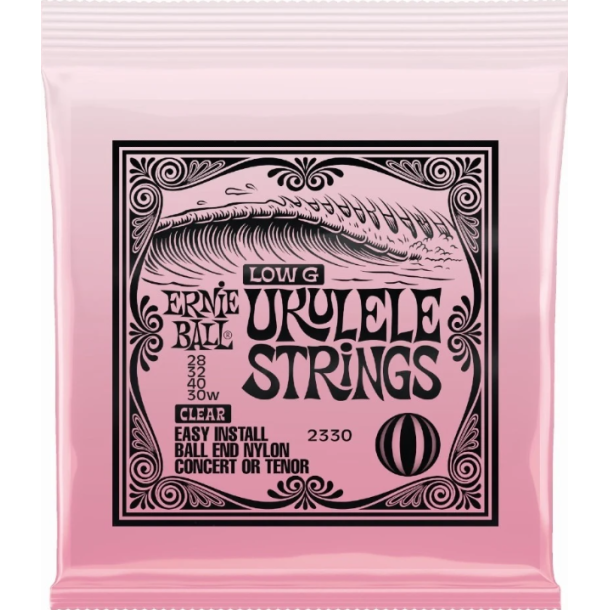 Ernie Ball 2330 Ukulele Strings Low G - Clear